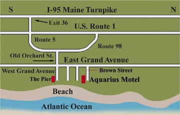 The Aquarius Motel in Old Orchard Beach Maine Directions