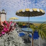 Old Orchard Beach Front Motel Patio With Grills